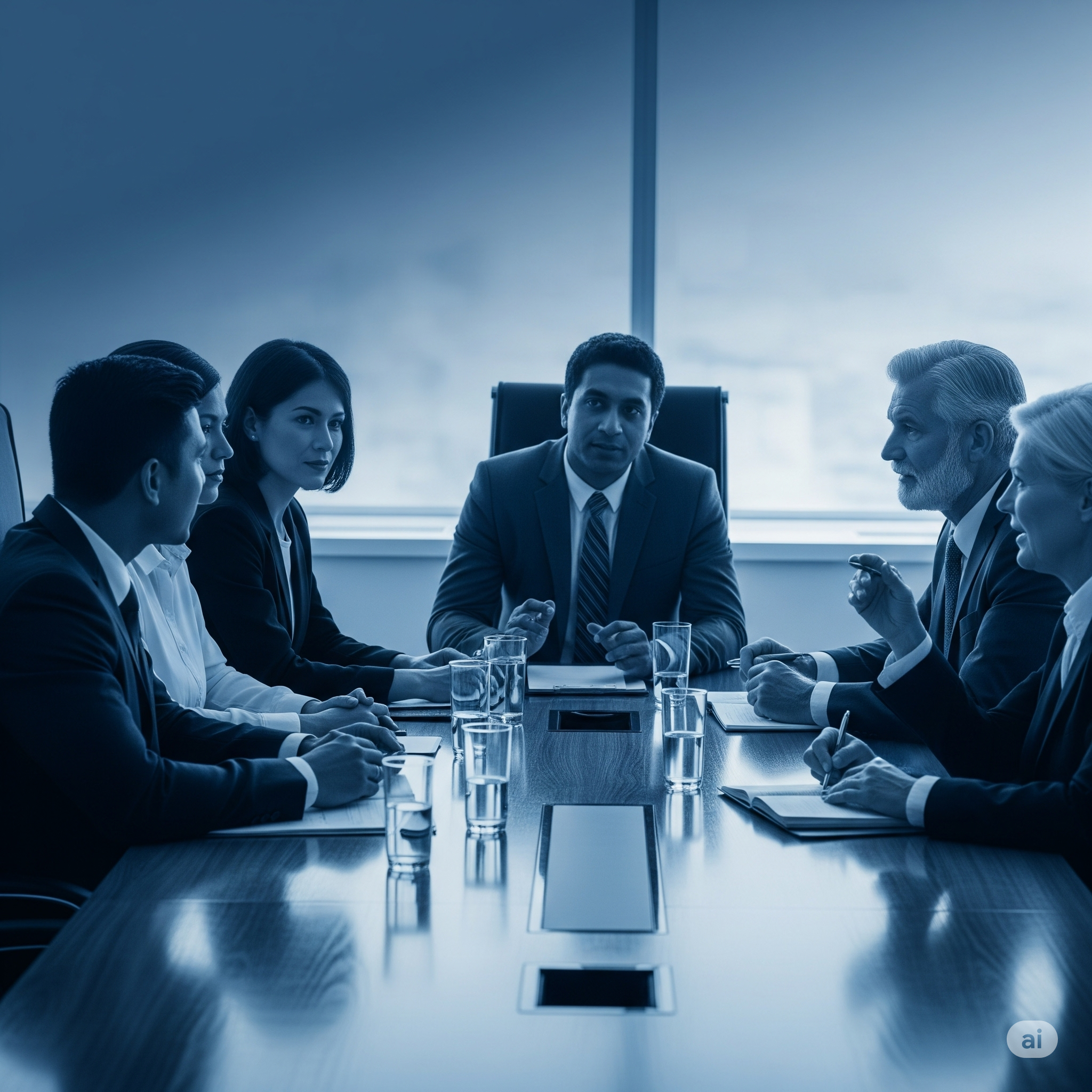 Professional team in a modern office